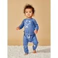 thumbnail image 1 of Little Star Organic Baby Boy Girl Unisex 2 Pc Sweatsuit Set, Size Newborn - 24 Months, 1 of 10