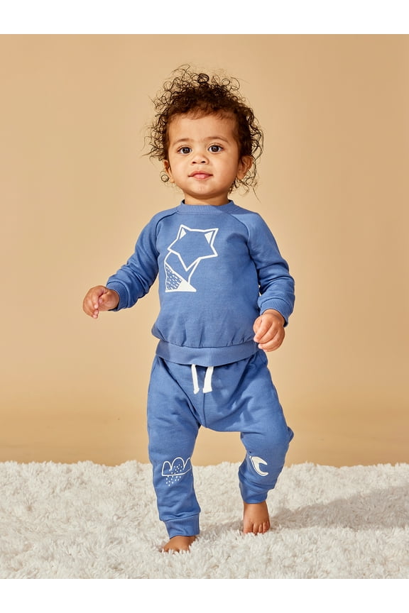 Baby Boy Girl Unisex 2 Pc Sweatsuit Set, Size Newborn - 24 Months