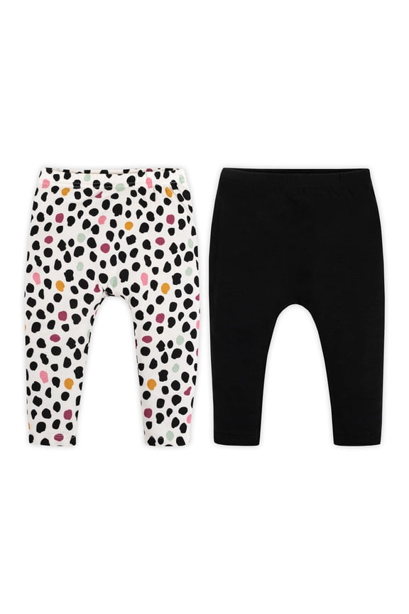 Baby Girl 2 Pk Harem Legging Jogger Pants, Size Newborn - 24 Months