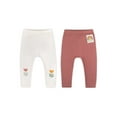 thumbnail image 1 of Little Star 100% Organic Cotton 2-Pack Baby Girl Leggings, 1 of 7