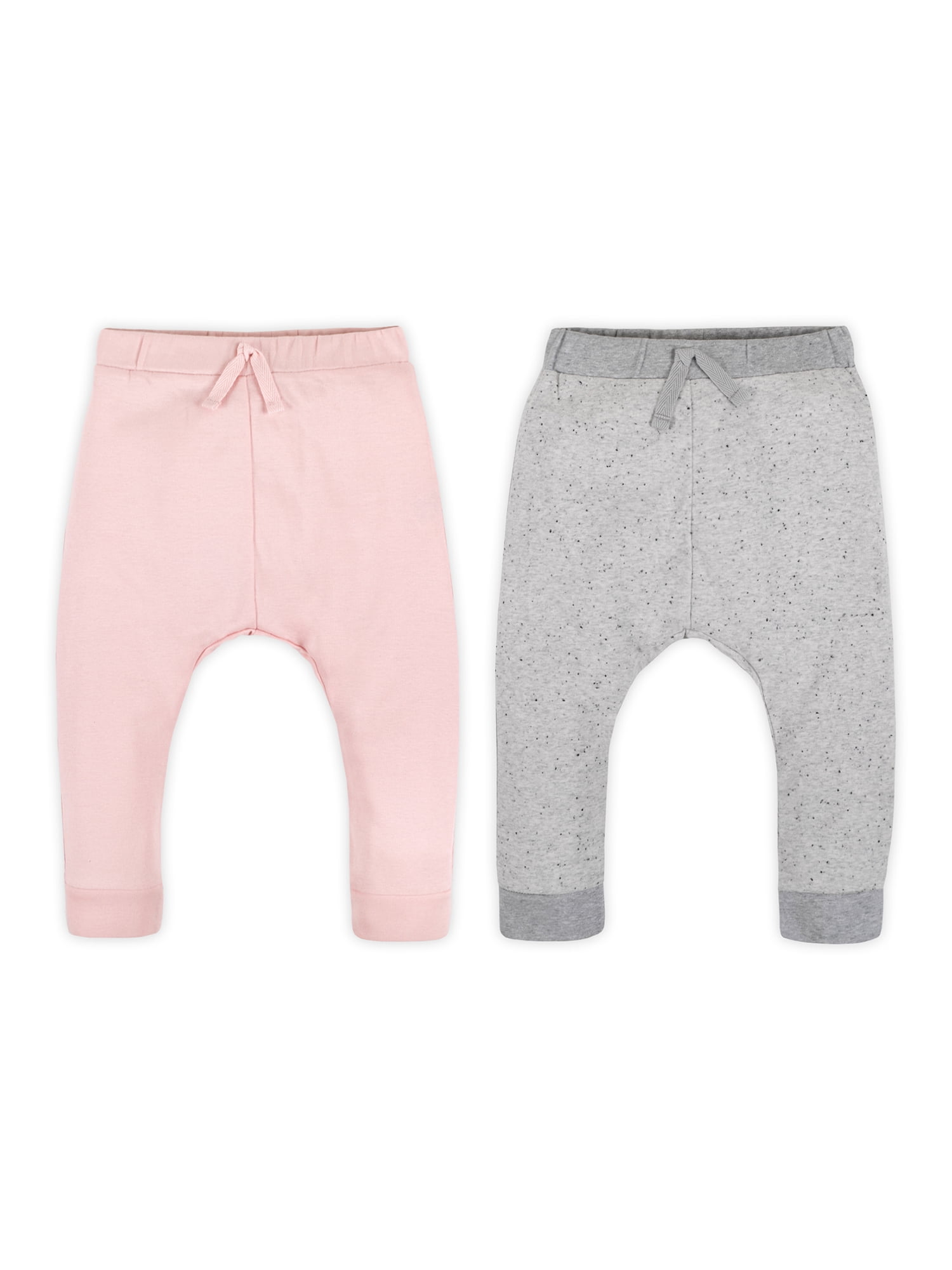 Baby Girl 2 Pk Harem Legging Jogger Pants, Size Newborn - 24 Months