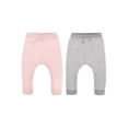 thumbnail image 1 of Little Star Organic Baby Girl 2 Pk Harem Legging Jogger Pants, Size Newborn - 24 Months, 1 of 8