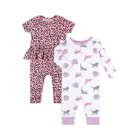 Little Star 100% Organic Cotton 2 Pack Baby Boy Sleep N Play