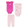 thumbnail image 1 of Little Star 100% Organic Cotton 3-Piece Baby Girl Outfit Set, 1 of 5