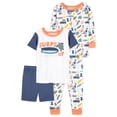 thumbnail image 1 of Little Star Organic Baby & Toddler Boy 4 Pc Short & Long Sleeve Shirts, Shorts & Pants Pajamas, Size 9 Months-5T, 1 of 7