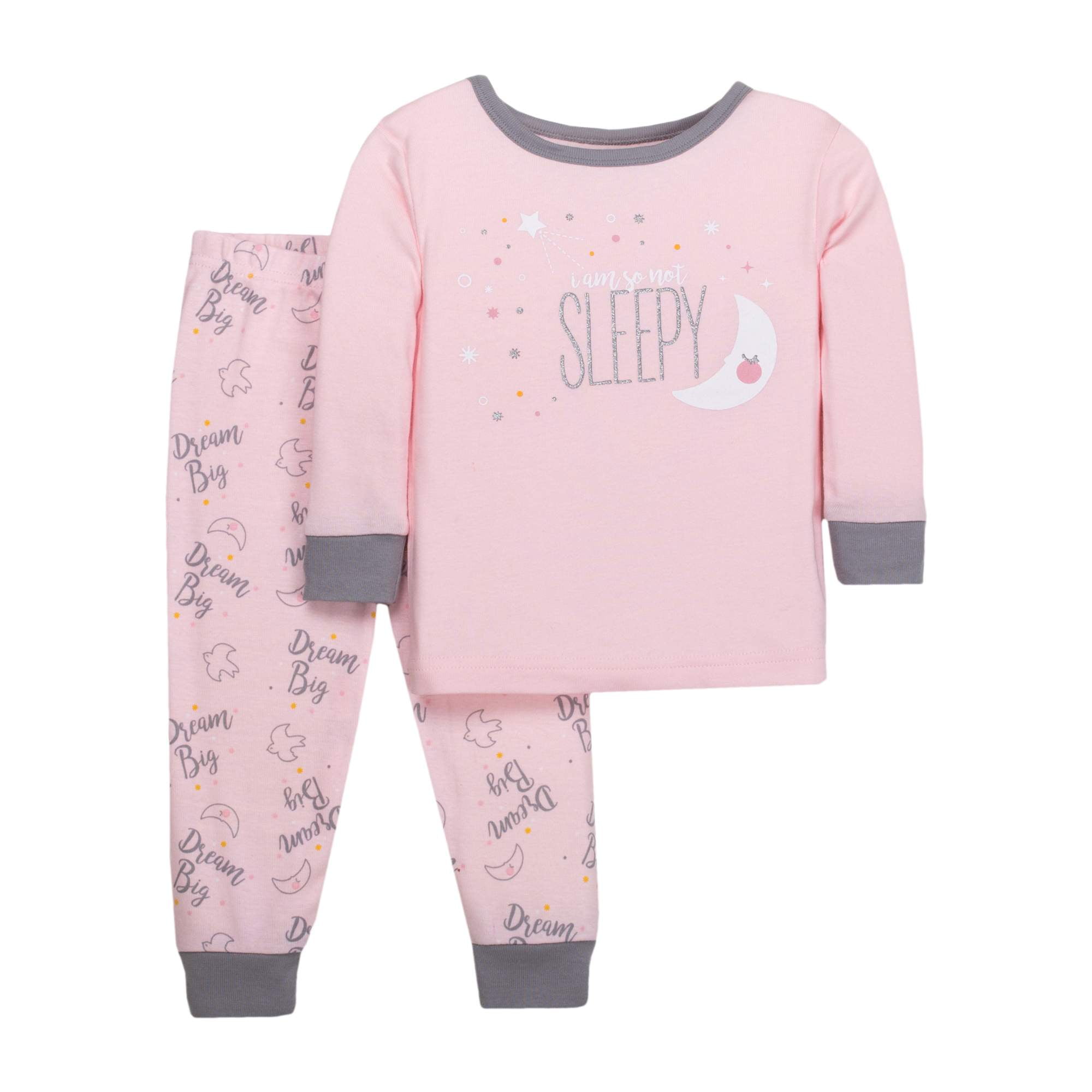 Little Star Organic Baby Toddler Girl Snug Fit Cotton Long Sleeve ...