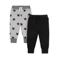 thumbnail image 1 of Little Star Organic Baby & Toddler Unisex 2 Pk Jogger Pants, Size Newborn-5T, 1 of 6