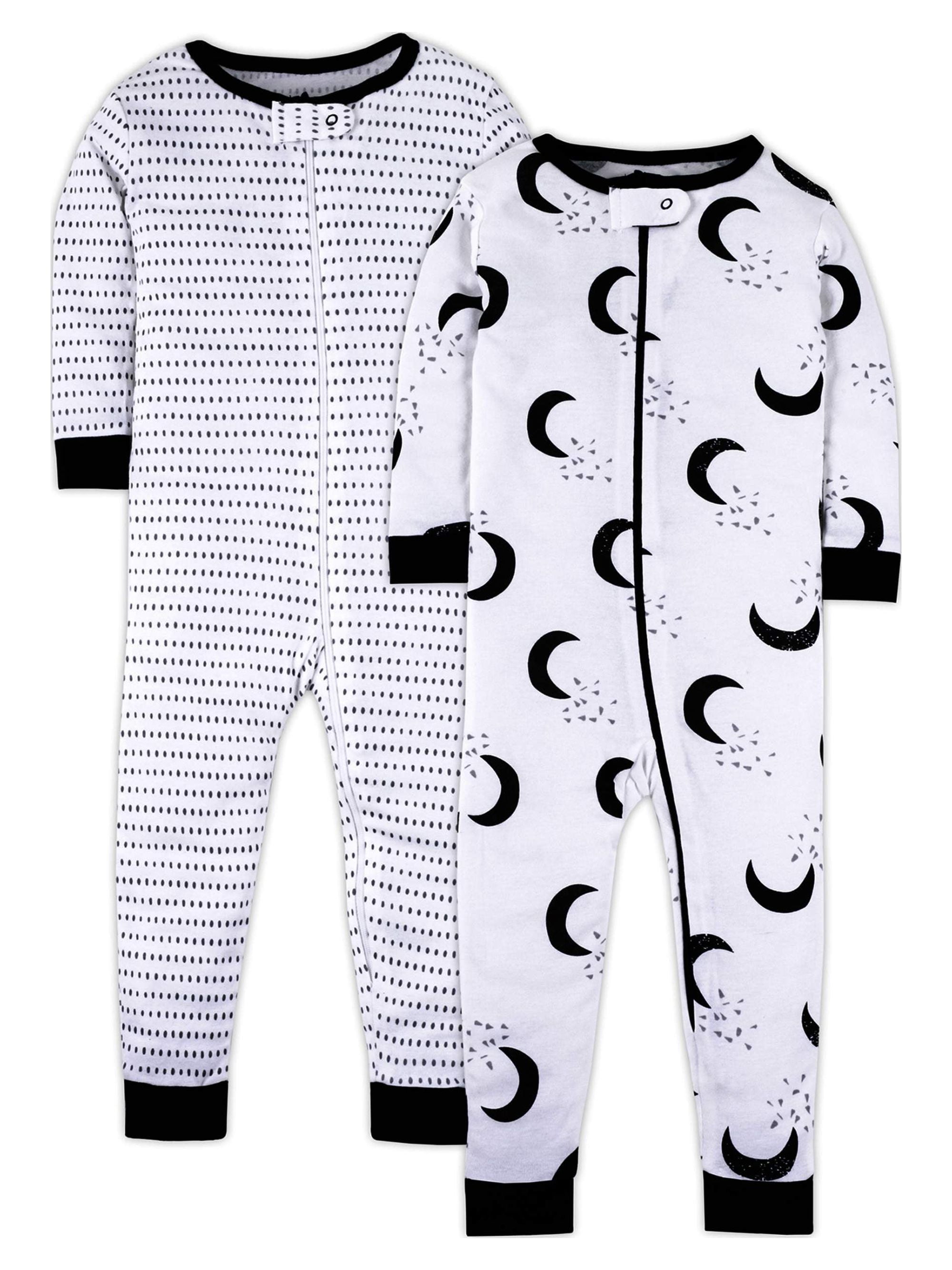 Little Star Organic Baby & Toddler Unisex 2 Pk True Brights Footless