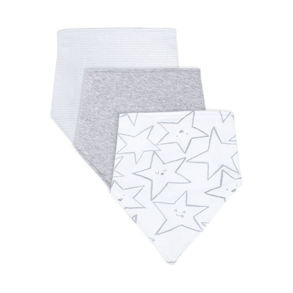 Little Star 100% Cotton 3 Pack Bandana Bib