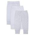 thumbnail image 1 of Little Star Organic Baby Unisex 3 Pk Pull On Pants, Size Newborn-24 Months, 1 of 6
