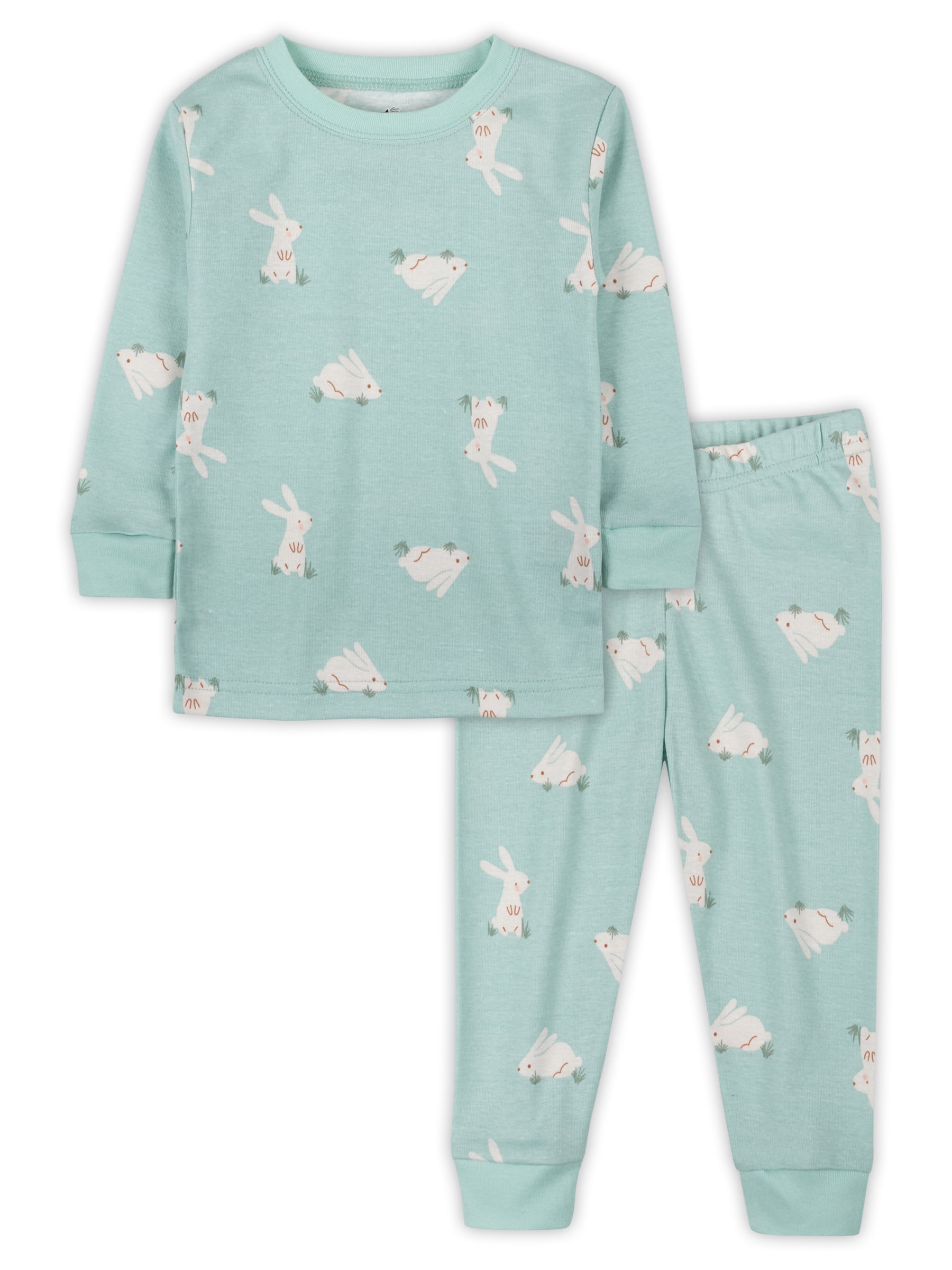 Little Star Organic Little Star Organic Toddler Unisex Easter Pajama Set, 2-Piece, Sizes 12M-5T