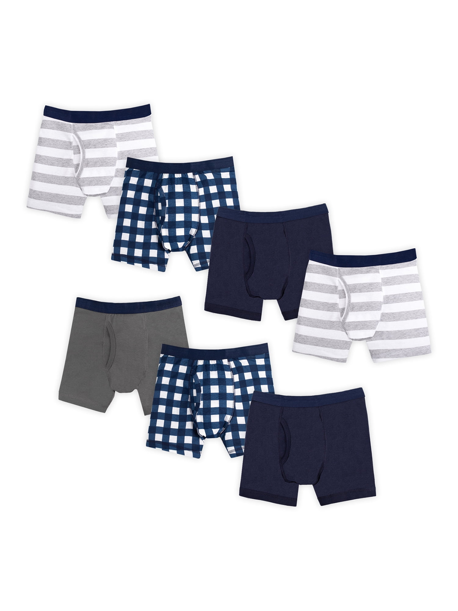Briefs Organic Underwear, 7Pk, Boys Size 6-20 Boxer Little Star