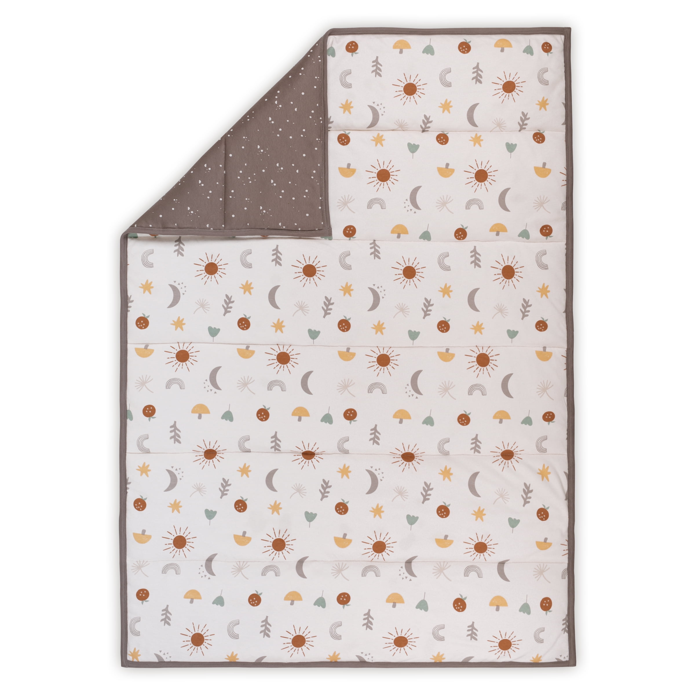 Little Star Organic Cotton Baby Infant Blanket, Nursery Items, Reversible Toddler Quilt for Bed