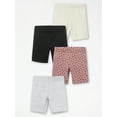 thumbnail image 1 of Little Star Organic Girls 4 Pk Bike Shorts, Sizes 6-10, 1 of 10