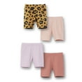 thumbnail image 1 of Little Star Organic Girls 4 Pk Bike Shorts, Sizes 6-10, 1 of 10