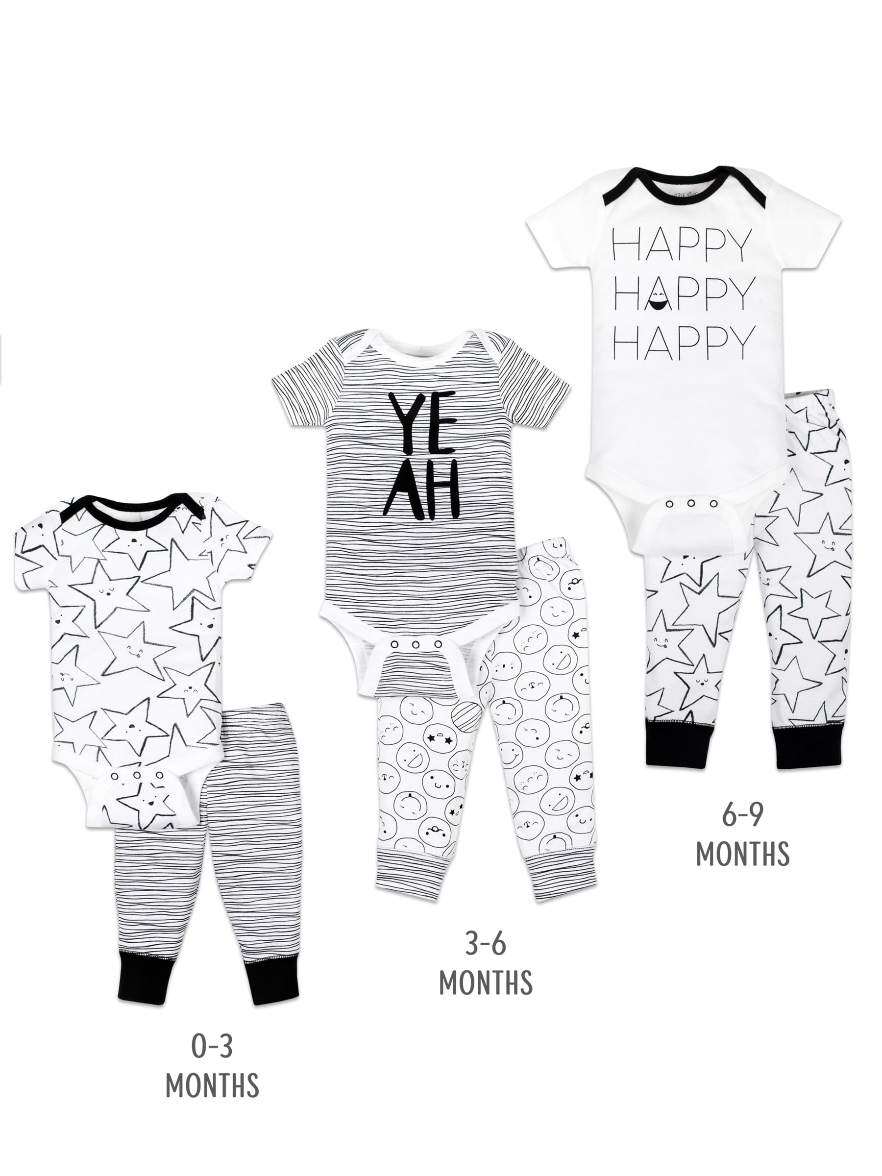 Little Star 100% Organic Cotton 6 Piece Baby Gift Set