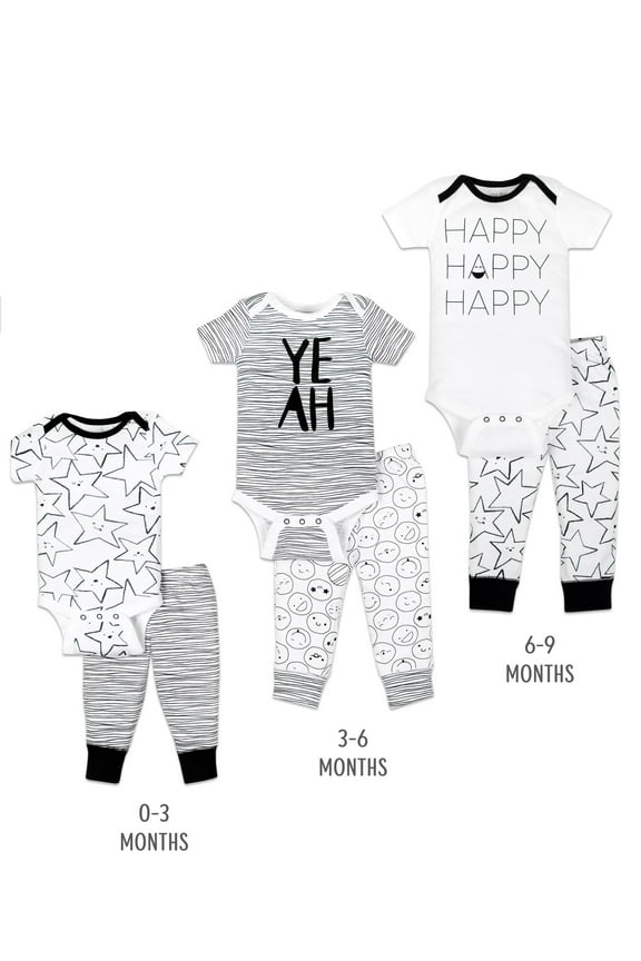 Little Star 100% Organic Cotton 6 Piece Baby Gift Set