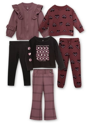 Girl's Paint Splash Pattern Outfit 2pcs, Portrait Print Hoodie & Sweatpants, Sports Pants Set, Kid's Clothes for Spring Fall,Temu