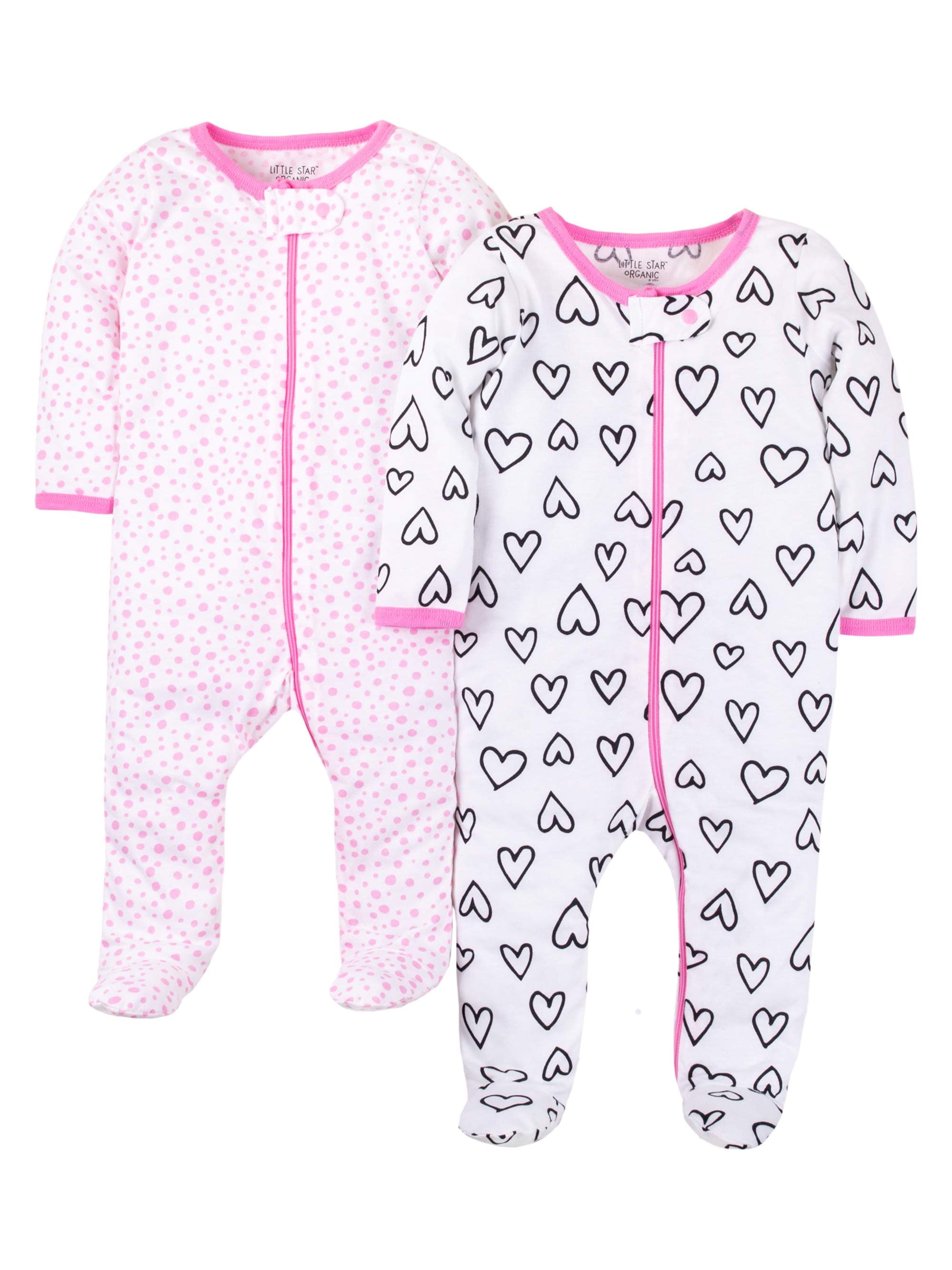 Walmart baby pajamas girl sales