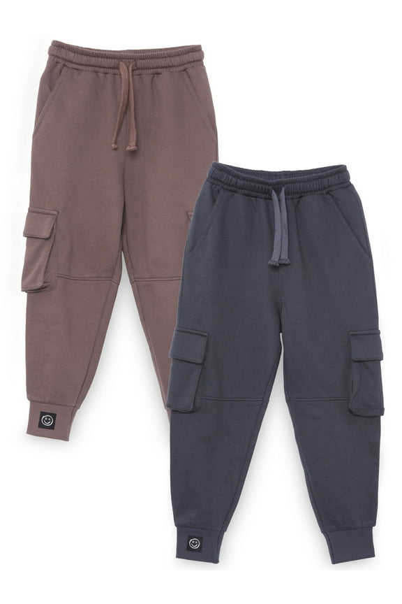 Little Star 100% Organic Cotton 2-Pack Toddler Boy Jogger Pant