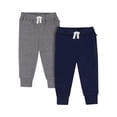 thumbnail image 1 of Little Star Organic Toddler Boy 2PK Jogger Pants, Sizes 2T-5T, 1 of 5