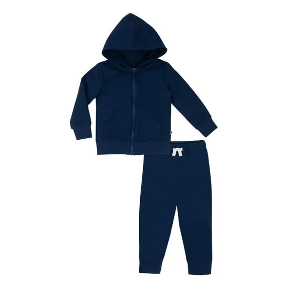 Little Star 100% Organic Cotton 2-Piece Toddler Boy Hoodie & Pant Set