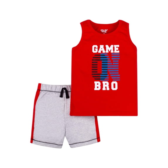Little Star Organic Toddler Boy 2Pc Outfit Set, Size 12M-5T
