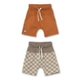 thumbnail image 1 of Little Star Organic Toddler Boy 2Pk Harem Shorts, Size 12M-5T, 1 of 12