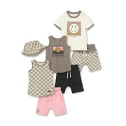 Little Star Organic Toddler Boy 7Pc Outfit Set, 12M-5T