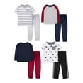 thumbnail image 1 of Little Star 100% Organic Cotton 8-Piece Toddler Boy Outfit Set, 1 of 4