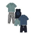 thumbnail image 1 of Little Star 100% Organic Cotton 6Pc Toddler Boy Outfit Set, 1 of 18