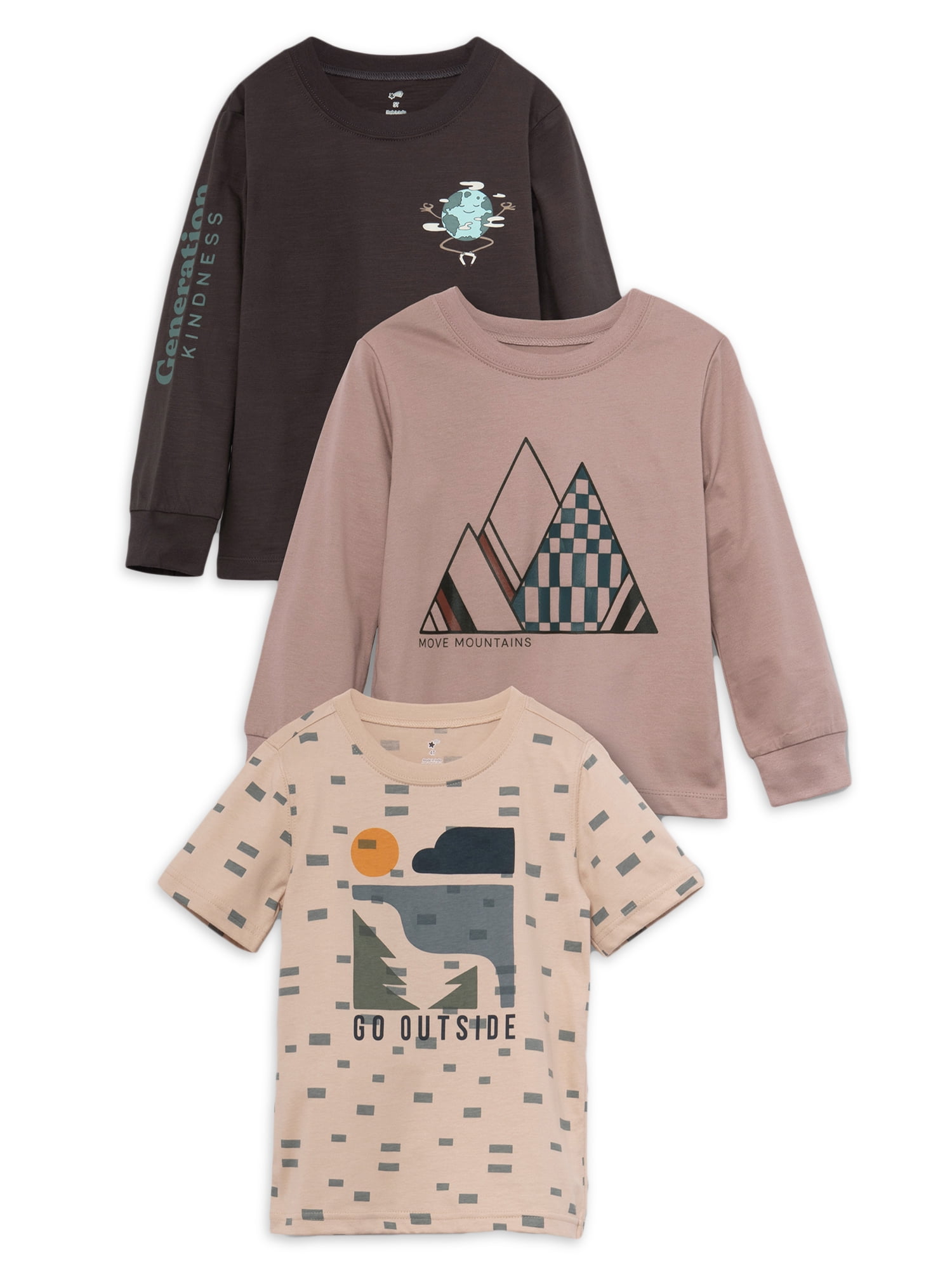 Toddler Boy Geo Print Long-sleeve Pullover Top