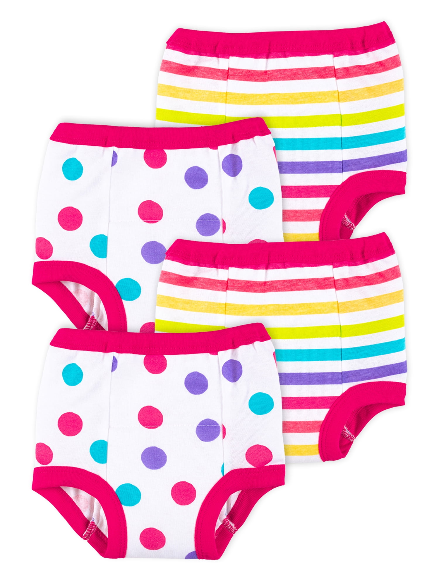 Little Star Organic Toddler GIrl 4Pk Reusable Washable Training Pants
