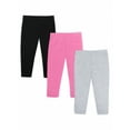thumbnail image 1 of Little Star Organic Toddler Girl 3Pk Leggings, Size 12M-5T, 1 of 5