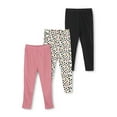 thumbnail image 1 of Little Star Organic Toddler Girl 3Pk Leggings, Size 12M-5T, 1 of 10