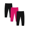 thumbnail image 1 of Little Star Organic Toddler Girl 3Pk Leggings, Size 12M-5T, 1 of 5