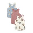 Little Star Organic Toddler Girl 3Pk Tank Tops, 12M5T