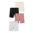 thumbnail image 1 of Little Star Organic Toddler Girl 4Pk Bike Shorts, Size 12M-5T, 1 of 12