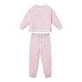 thumbnail image 1 of Little Star 100% Organic Cotton 2-Piece Toddler Girl Sweatshirt and Pant Set, 1 of 9