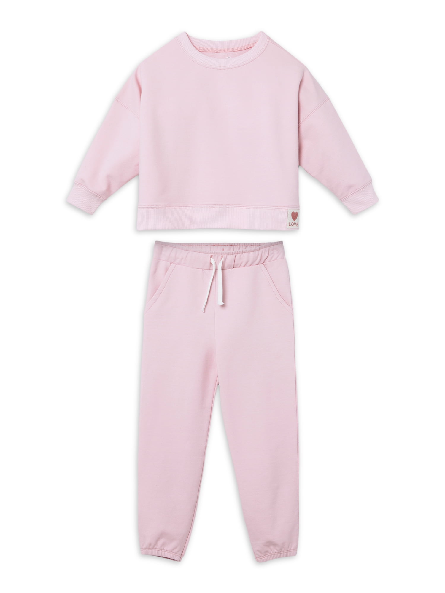 Little Star Organic Toddler Girl Sweatshirt and Jogger Pants Set 2 Piece Sizes 12M 5T