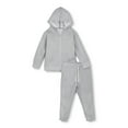 thumbnail image 1 of Little Star Organic Toddler Unisex 2 Pc Long Sleeve Hoodie and Jogger Pants Set, Size 12M-5T, 1 of 8