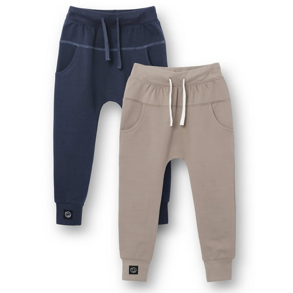 Little Star Organic Toddler Unisex 2Pk Jogger Set, Size 12M-5T