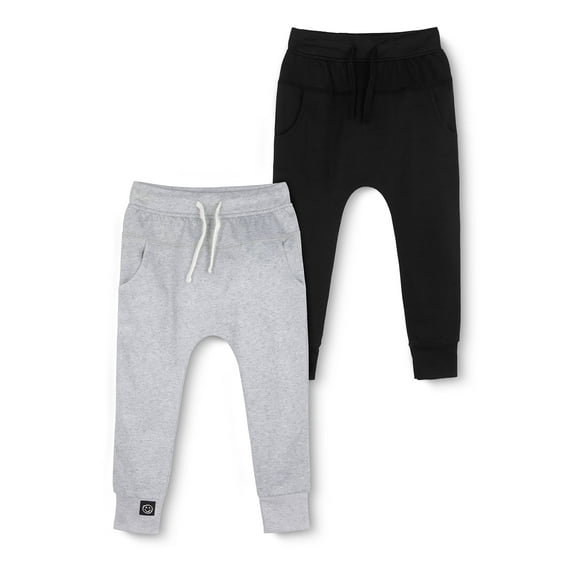 Little Star 100% Organic Cotton 2-Pack Toddler Boy Jogger Pant