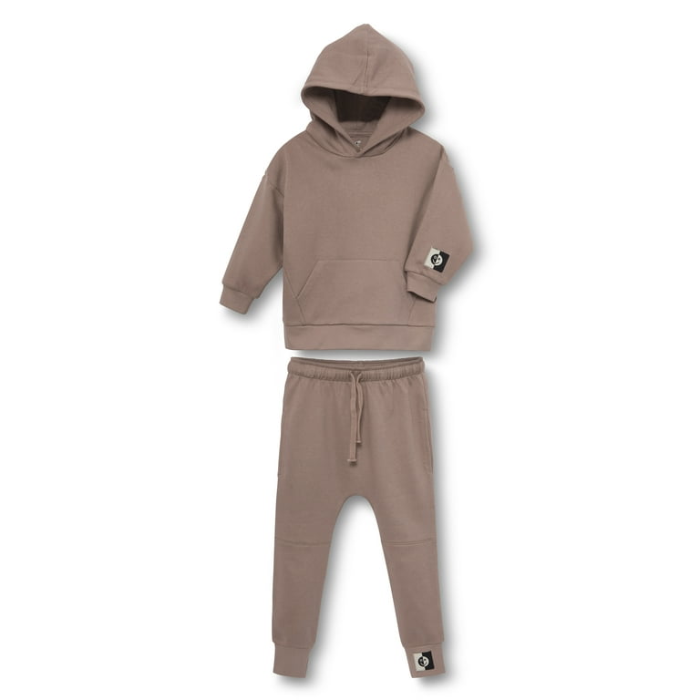 Little Star Organic Toddler and Kids Fleece Pullover Hoodie and Sweatpants Set 2 Piece Set Sizes 12M 8 Walmart
