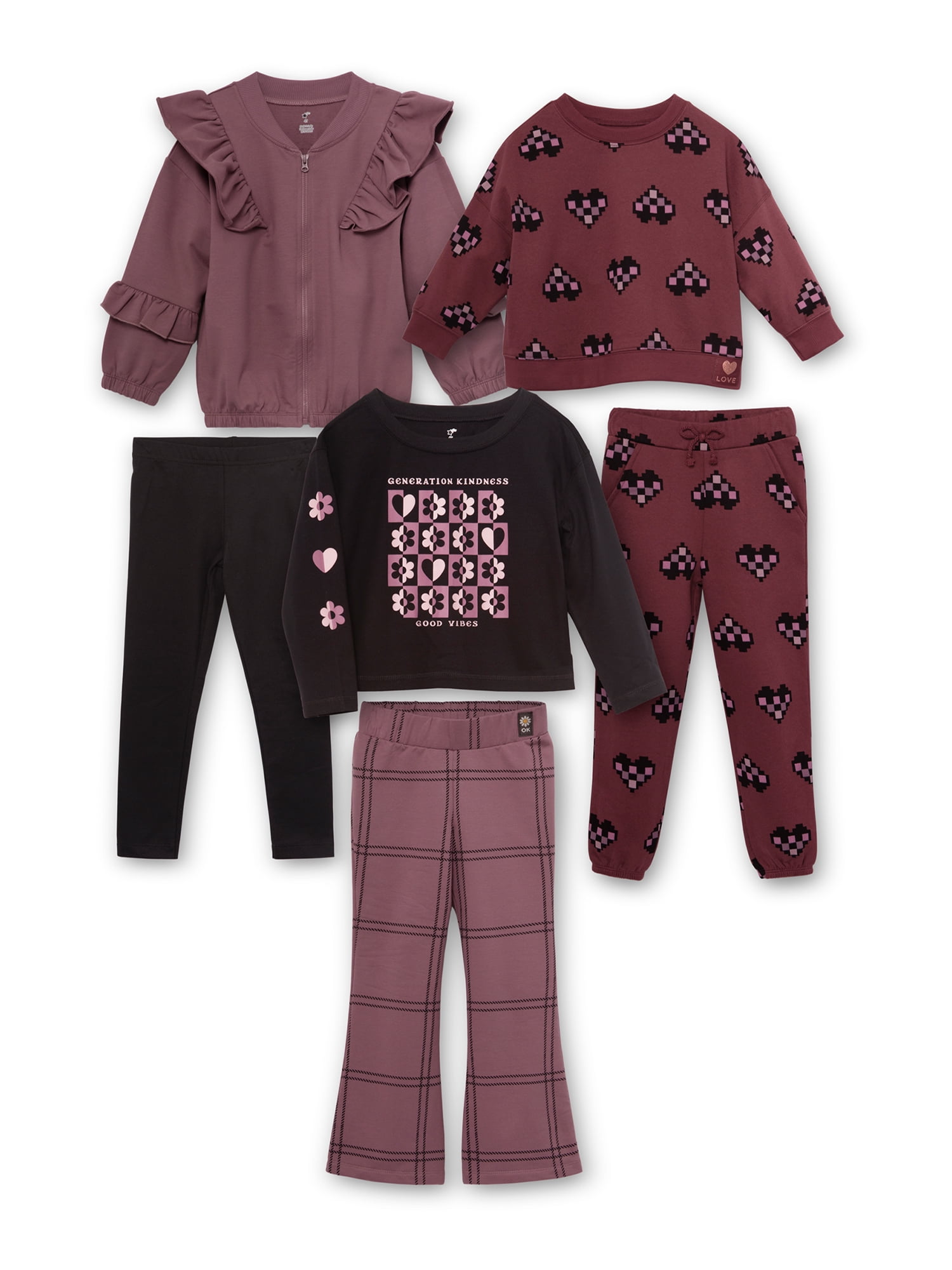 Girls Zombies Nova 3-Piece Outfit Set - Cropped Hoodie, Mesh Top, Skirt (Size 6-14Y)