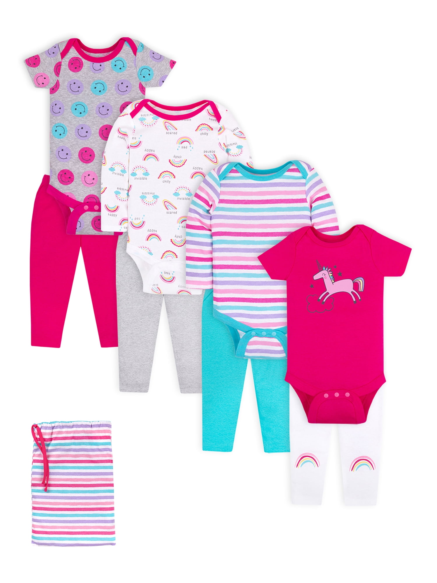 Little Star Super Combed Natural Cotton Baby Girls Short & Long Sleeve