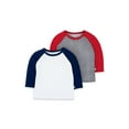 thumbnail image 1 of Little Star 2-Pack Toddler Boy Long Sleeve Raglan Tees, 1 of 3