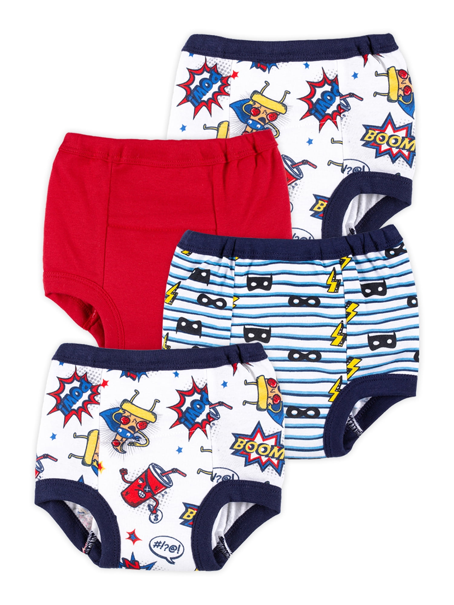 Little Star Toddler Boy 4Pk Reusable Washable Training Pants, Size 12M