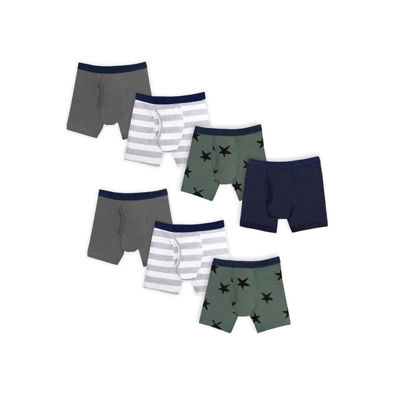 Little Star 100% Cotton 7-Pack Toddler Boy Boxer Briefs