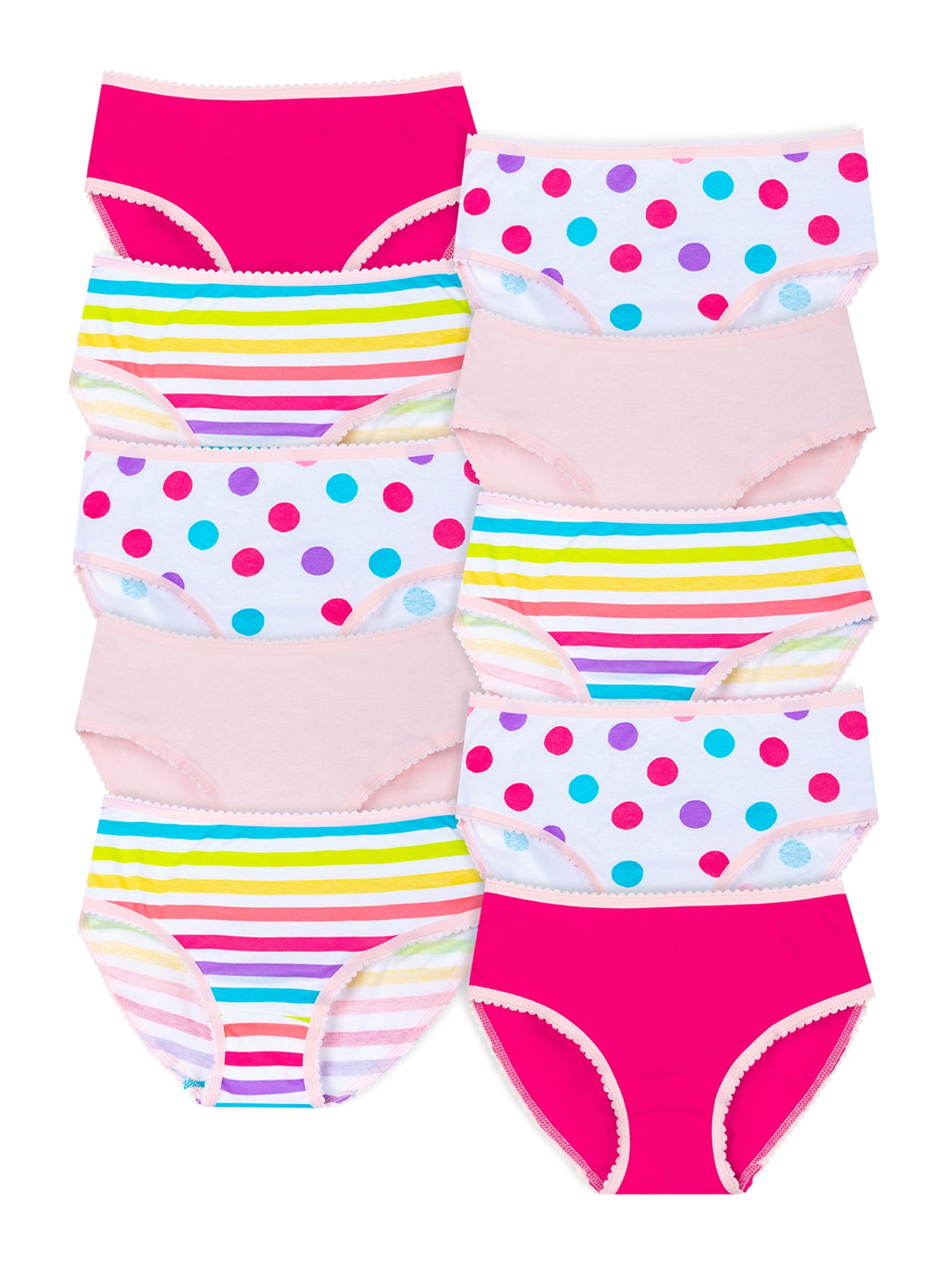 Little Star Toddler Girl 10Pk Underwear Panties, Size 2T-5T